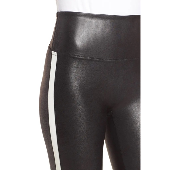 Spanx Faux Leather Sidestripe Leggings - Picture 5 of 8